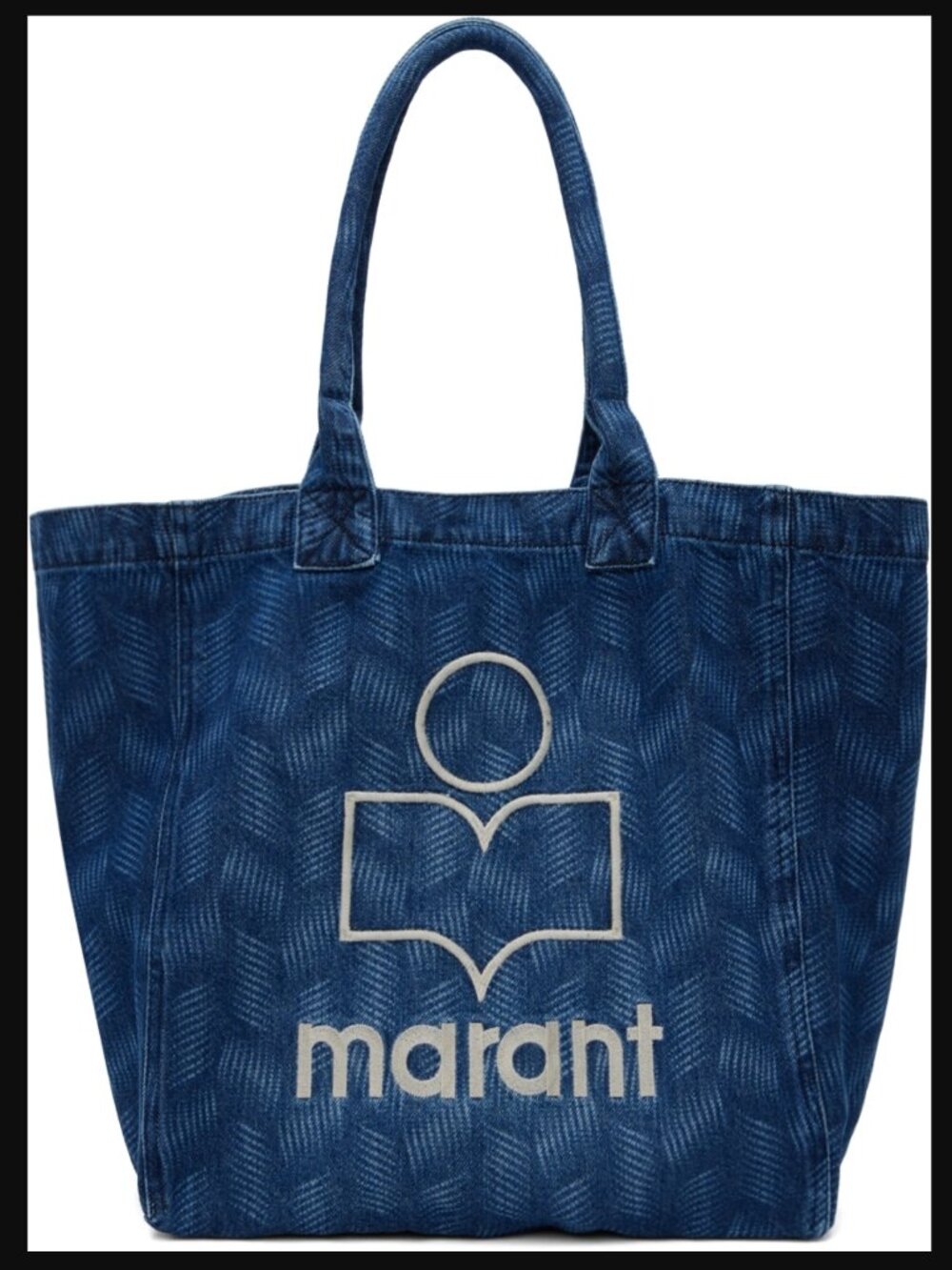 Isabel Marant Blue Yenki Logo Denim Tote - Picture 3 of 11